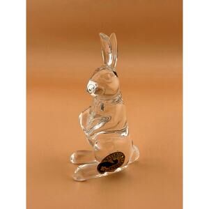 Waterford Crystal VELVETEEN Bunny RABBIT 3 1/2" Sculpture Paperweight Figurine